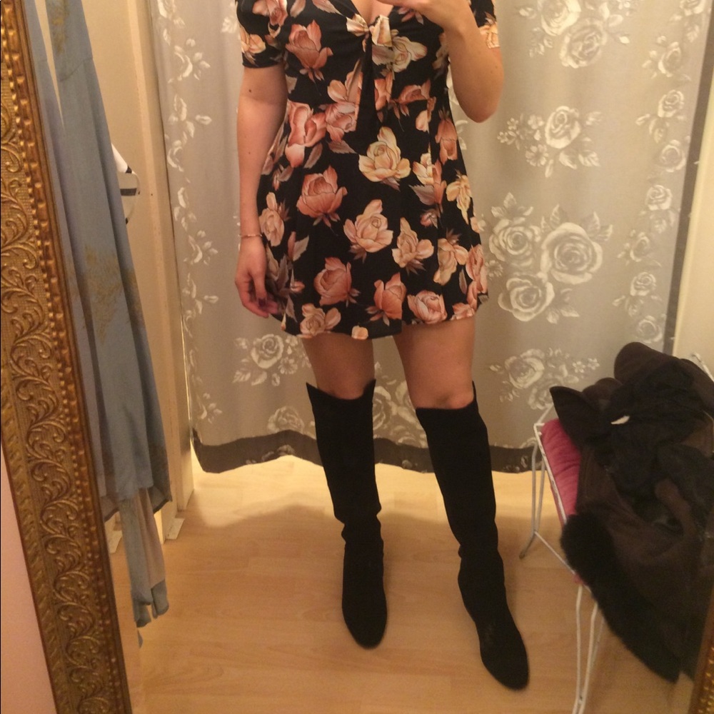 Above the Knee Suede Boots